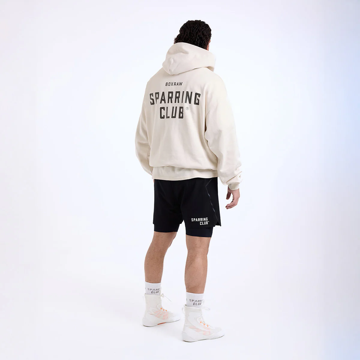 Sweatshirt Boxraw Sparring Club Oversize with Beige hood  - Image 7