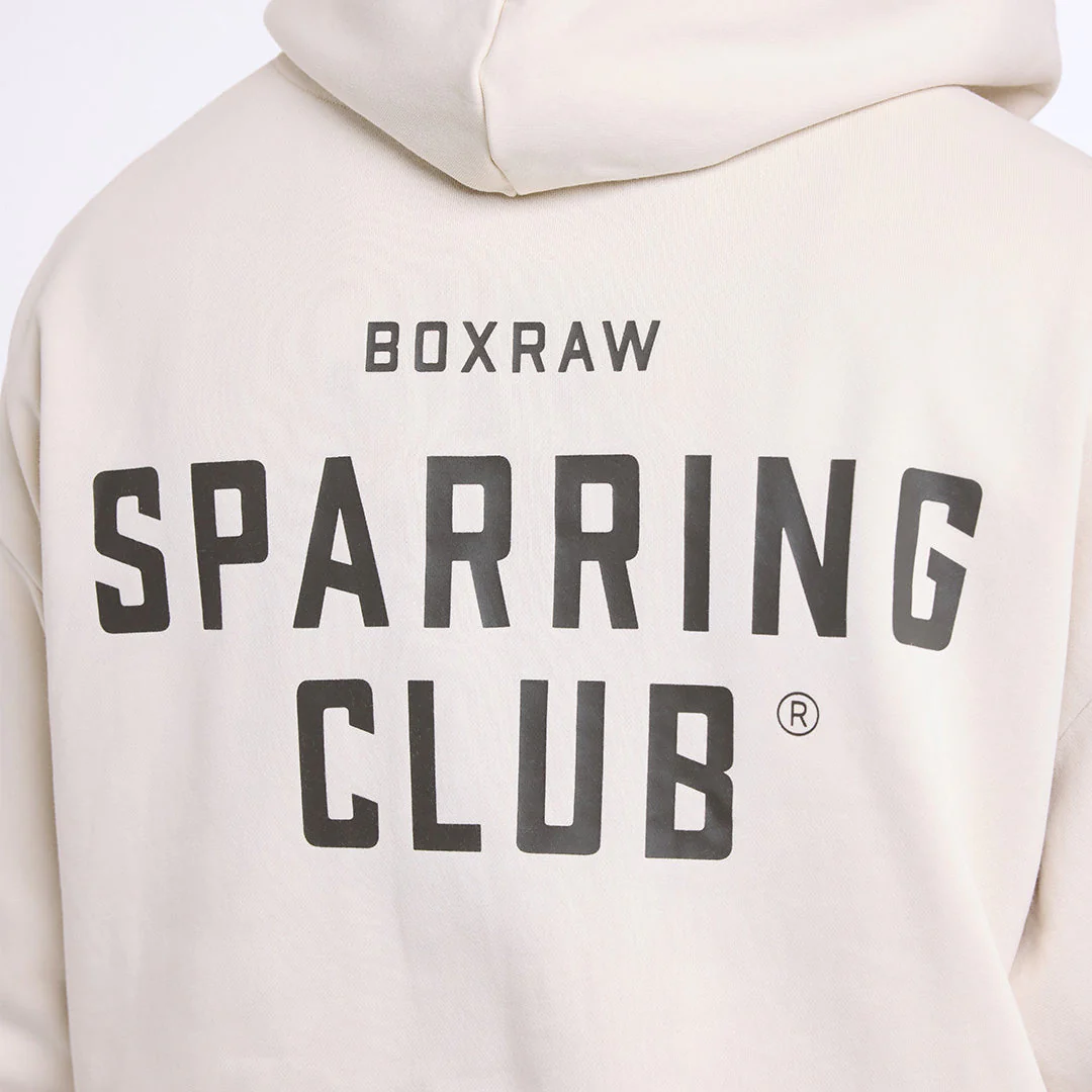 Sweatshirt Boxraw Sparring Club Oversize with Beige hood  - Image 9