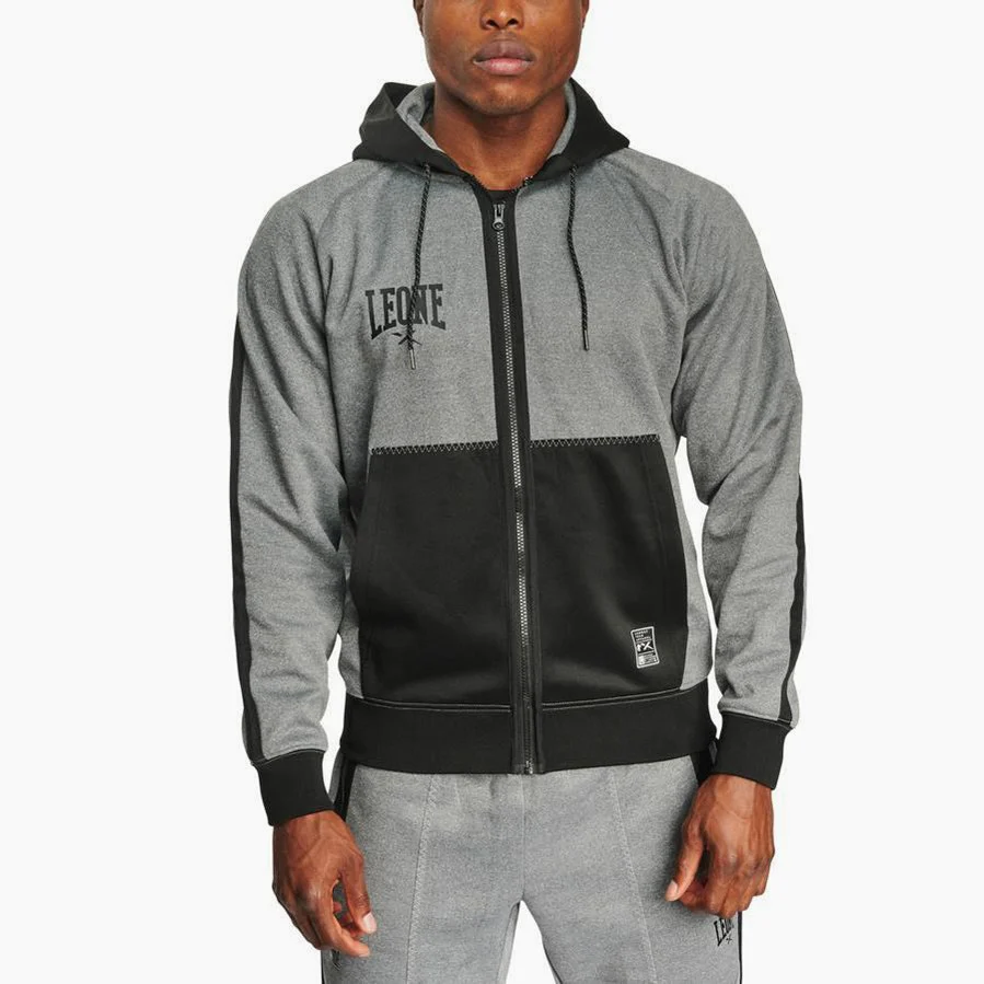 Sweatshirt Leone Melange ABX611 with hood 