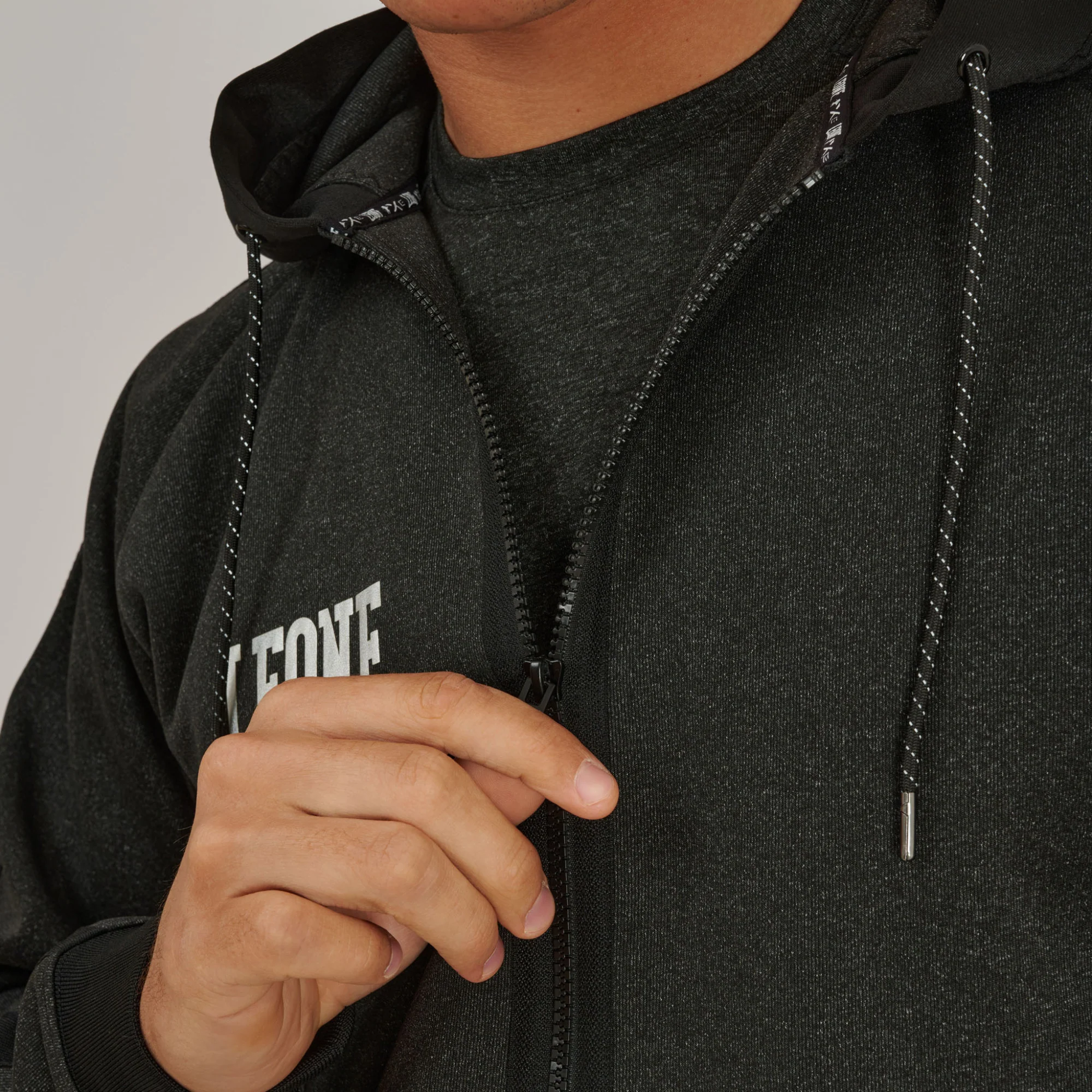 Sweatshirt Leone Melange ABX611 with hood  - Image 18