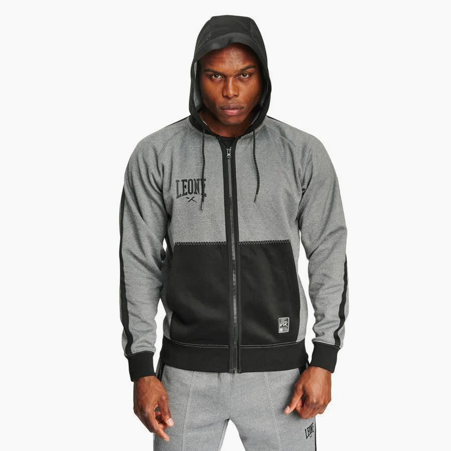 Sweatshirt Leone Melange ABX611 with hood  - Image 2