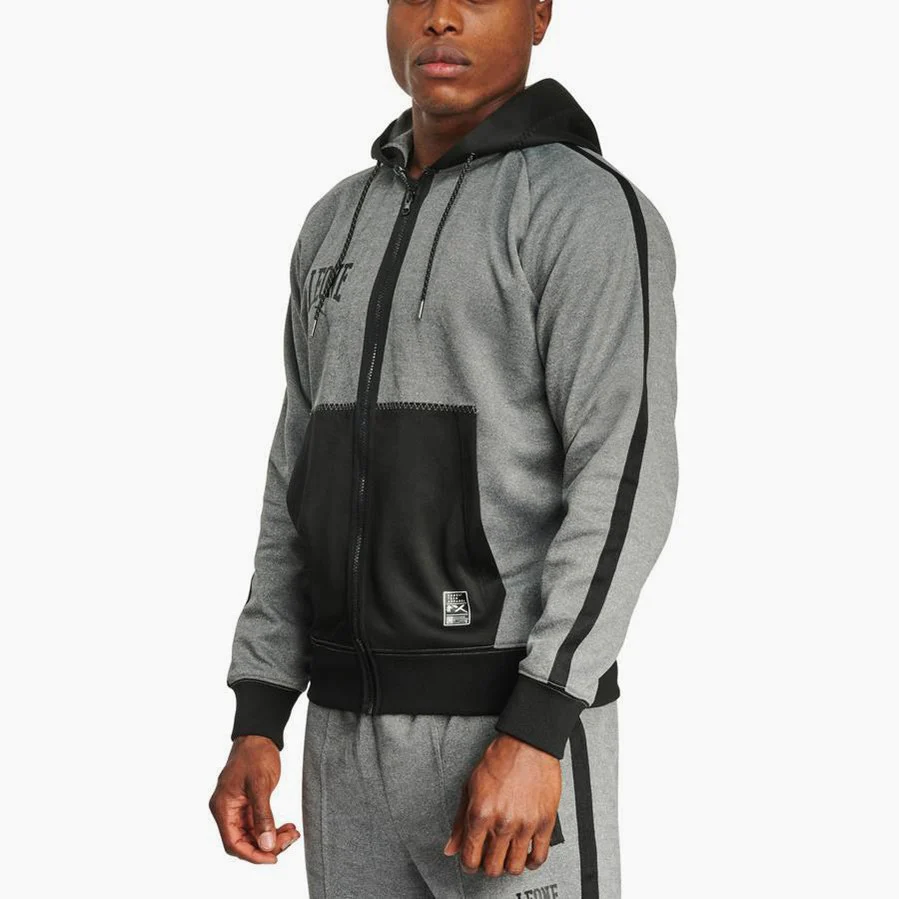 Sweatshirt Leone Melange ABX611 with hood  - Image 4