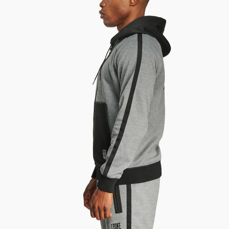 Sweatshirt Leone Melange ABX611 with hood  - Image 5