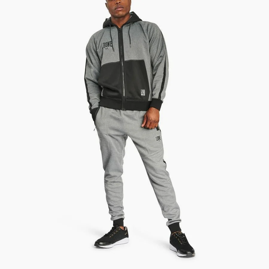 Sweatshirt Leone Melange ABX611 with hood  - Image 7