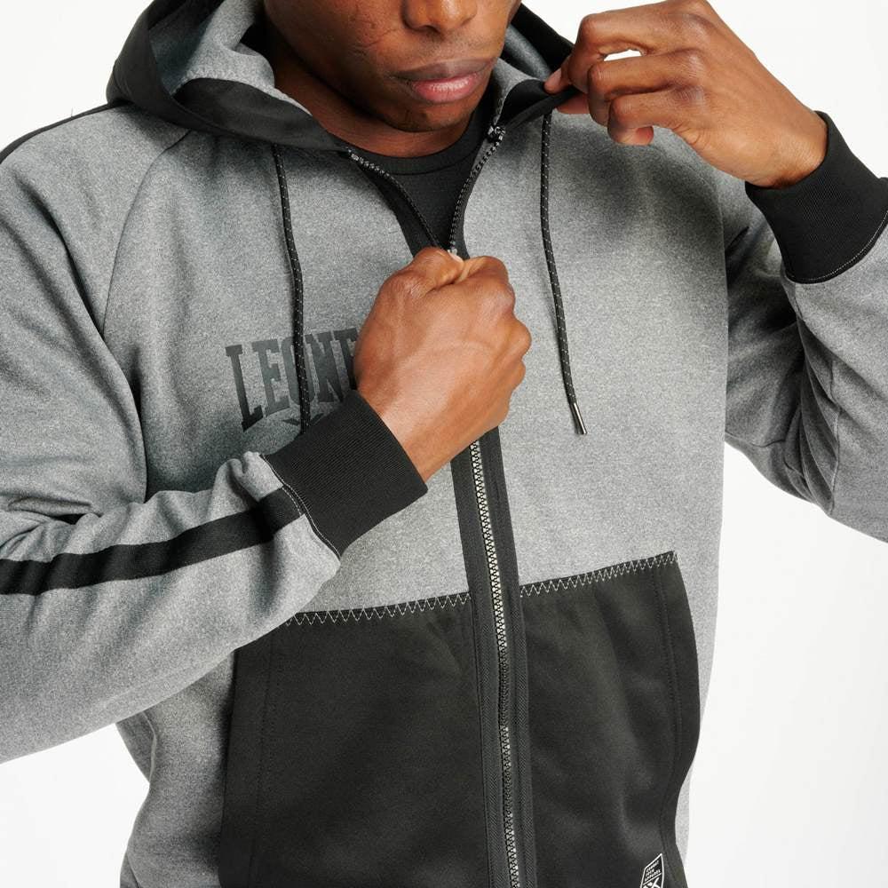 Sweatshirt Leone Melange ABX611 with hood  - Image 9
