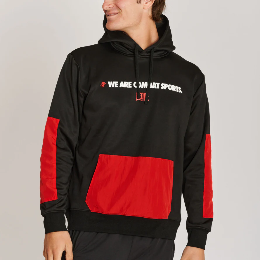 Sweatshirt Leone Logo Wacs with hood ABX136 