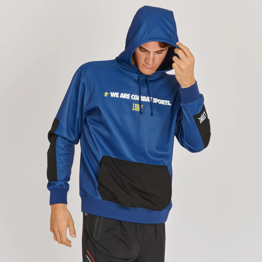 Sweatshirt Leone Logo Wacs with hood ABX136  - Image 14