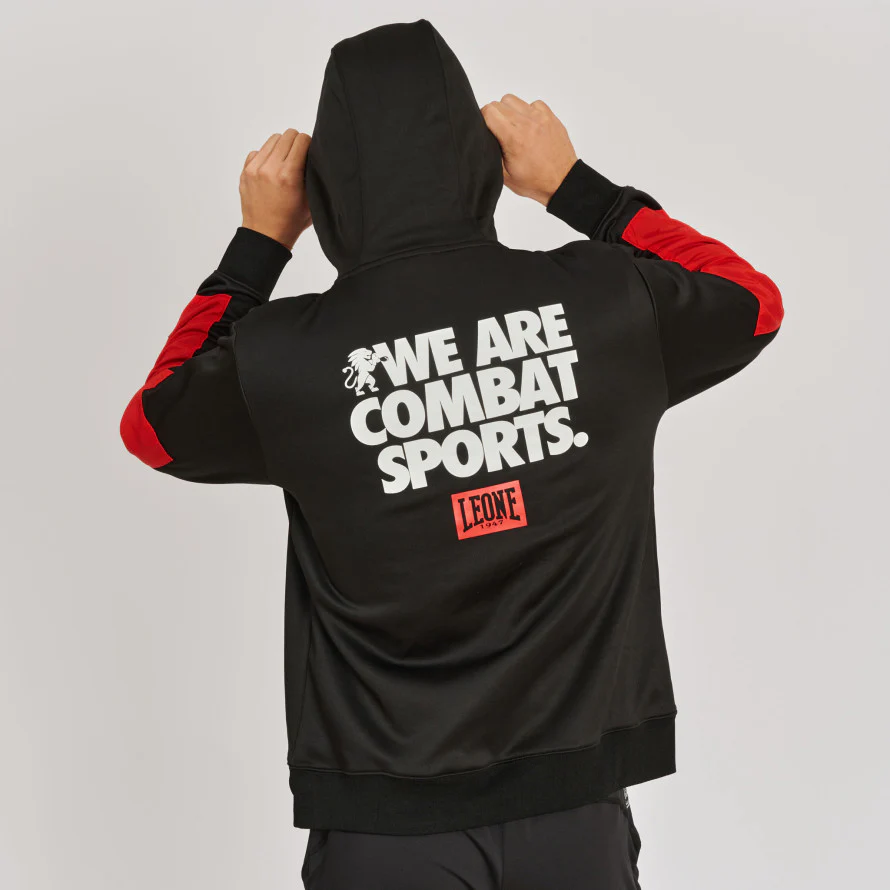 Sweatshirt Leone Logo Wacs with hood ABX136  - Image 5