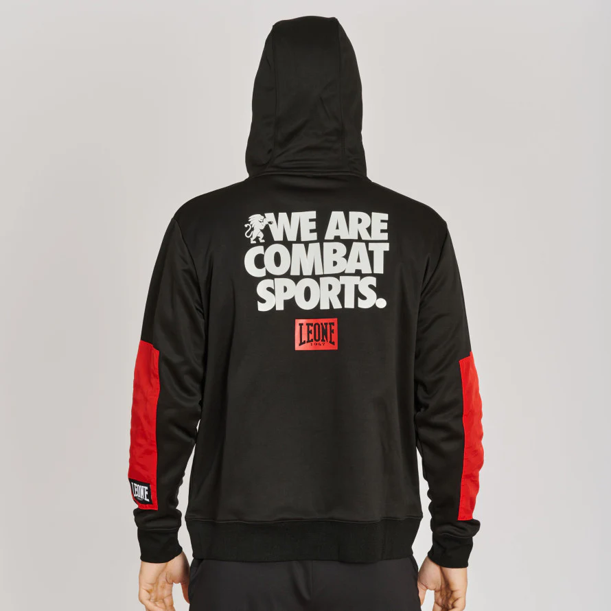 Sweatshirt Leone Logo Wacs with hood ABX136  - Image 6