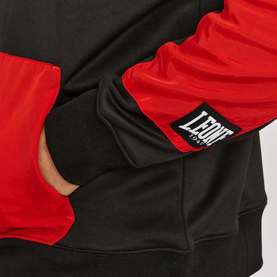 Sweatshirt Leone Logo Wacs with hood ABX136  - Image 7