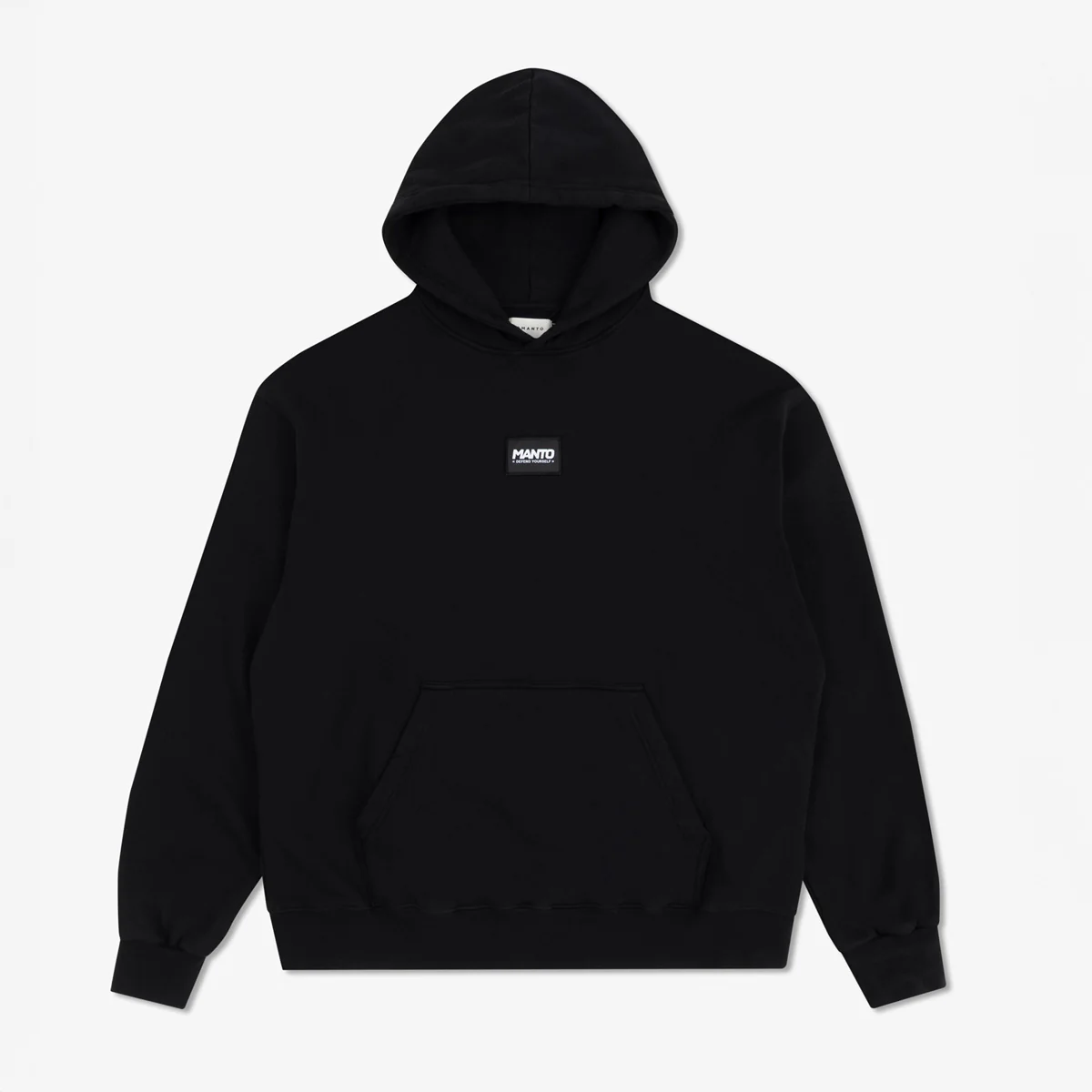 Sweatshirt Manto Label 25 Oversize with hood Black  - Image 2