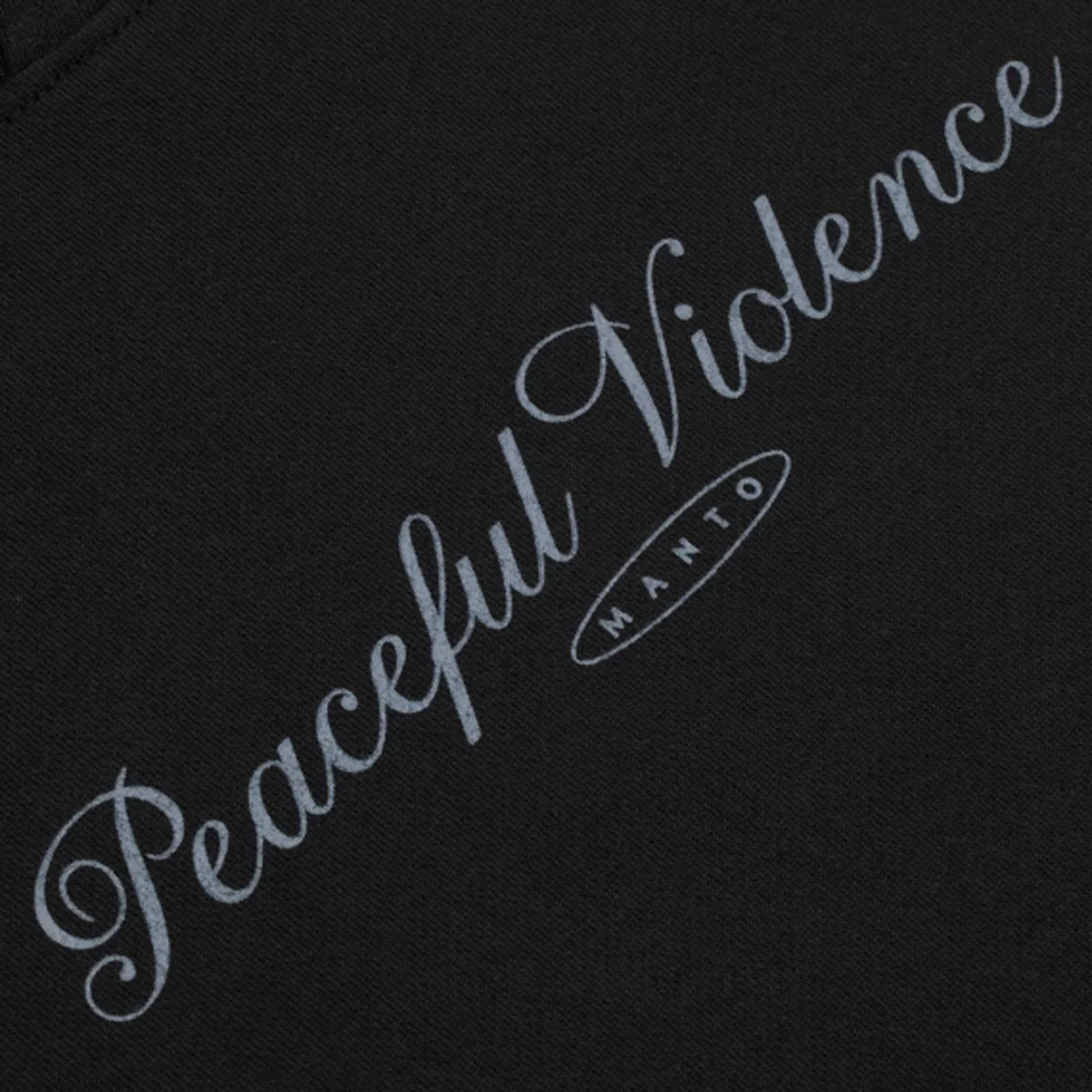 Sweatshirt Manto Peaceful Violence with Black hood  - Image 6