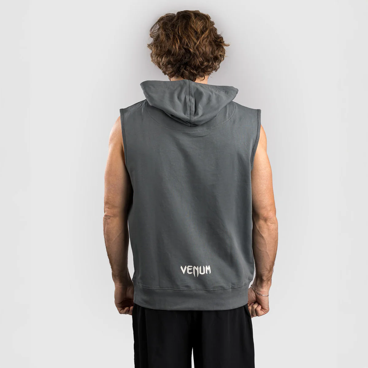 Sweatshirt sleeveless Venum Sparring with Gray Hood  - Image 4