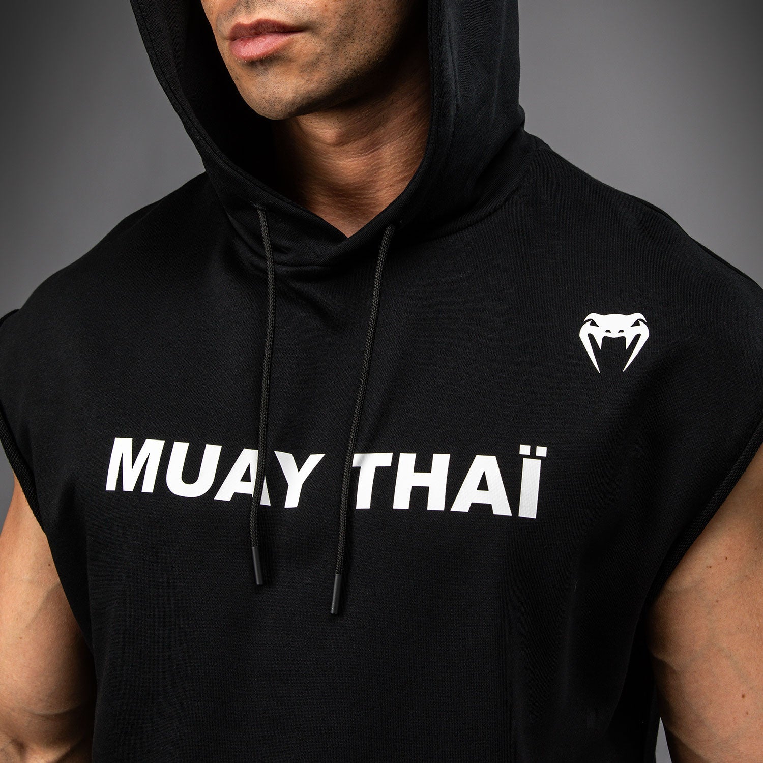 Sweatshirt sleeveless Venum Muay Thai VT with hood  - Image 3