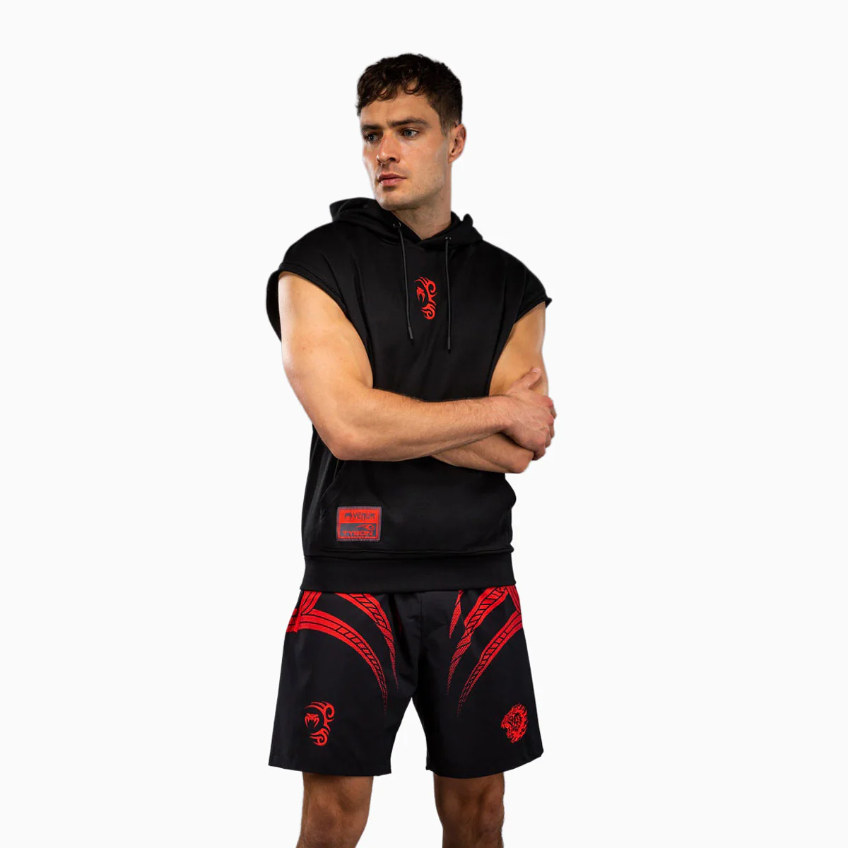 Sweatshirt sleeveless Venum x Mike Tyson Tiger with hood Black  - Image 3