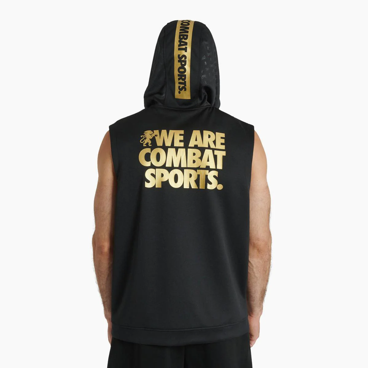 Sweatshirt sleeveless with hood Leone DNA ABX720 Black  - Image 3