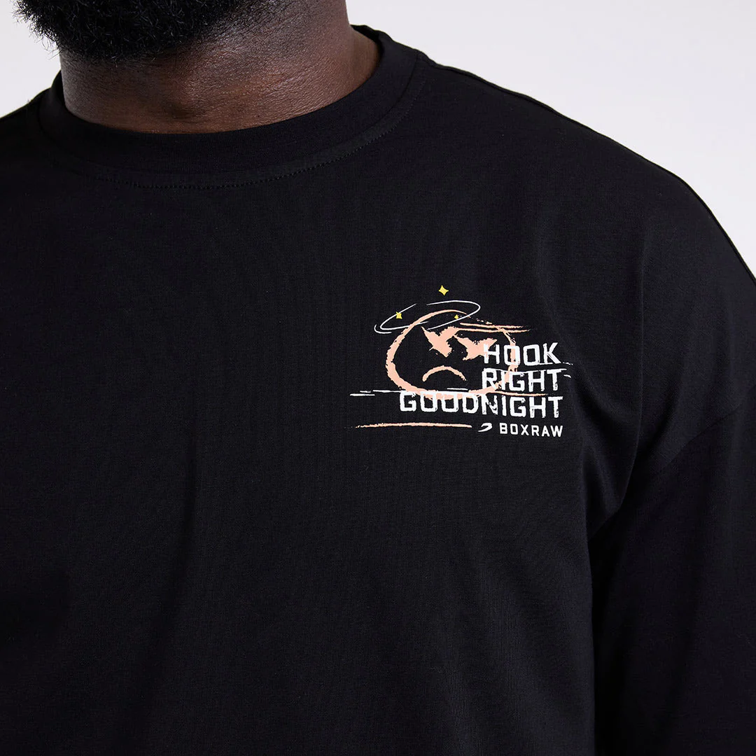T-shirt Boxraw Hook Right Goodnight Oversize Black  - Image 6