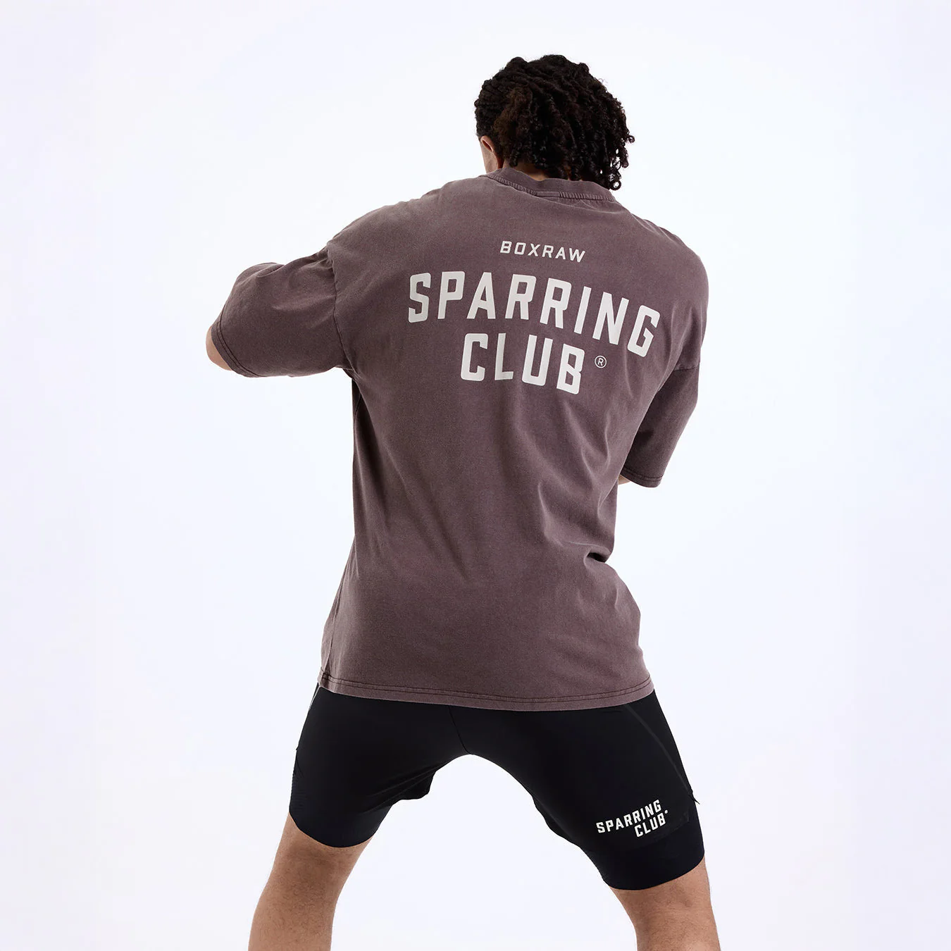 T-shirt Boxraw Sparring Club Oversize Brown 