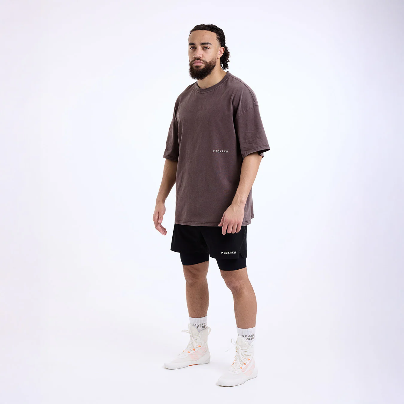 T-shirt Boxraw Sparring Club Oversize Brown  - Image 2