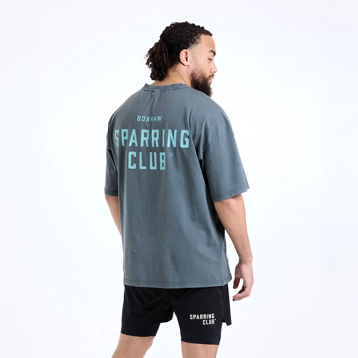 T-shirt Boxraw Sparring Club Oversize Gray  - Image 2