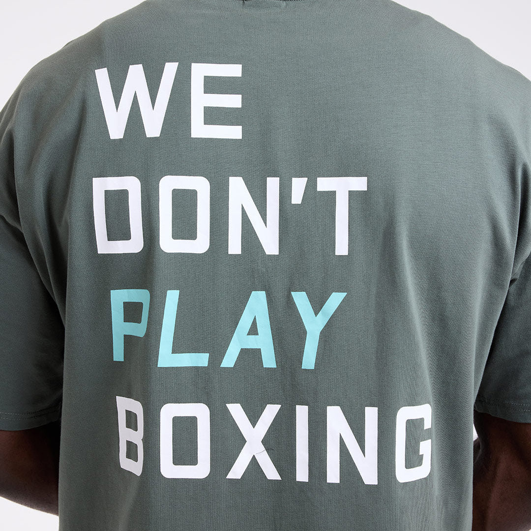 T-shirt Boxraw We Don't Play Boxing Oversize Green  - Image 8