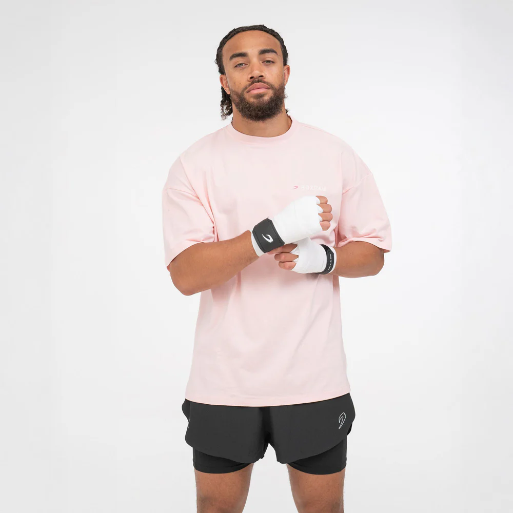 T-shirt Boxraw We Don't Play Boxing Oversize Pink  - Image 2