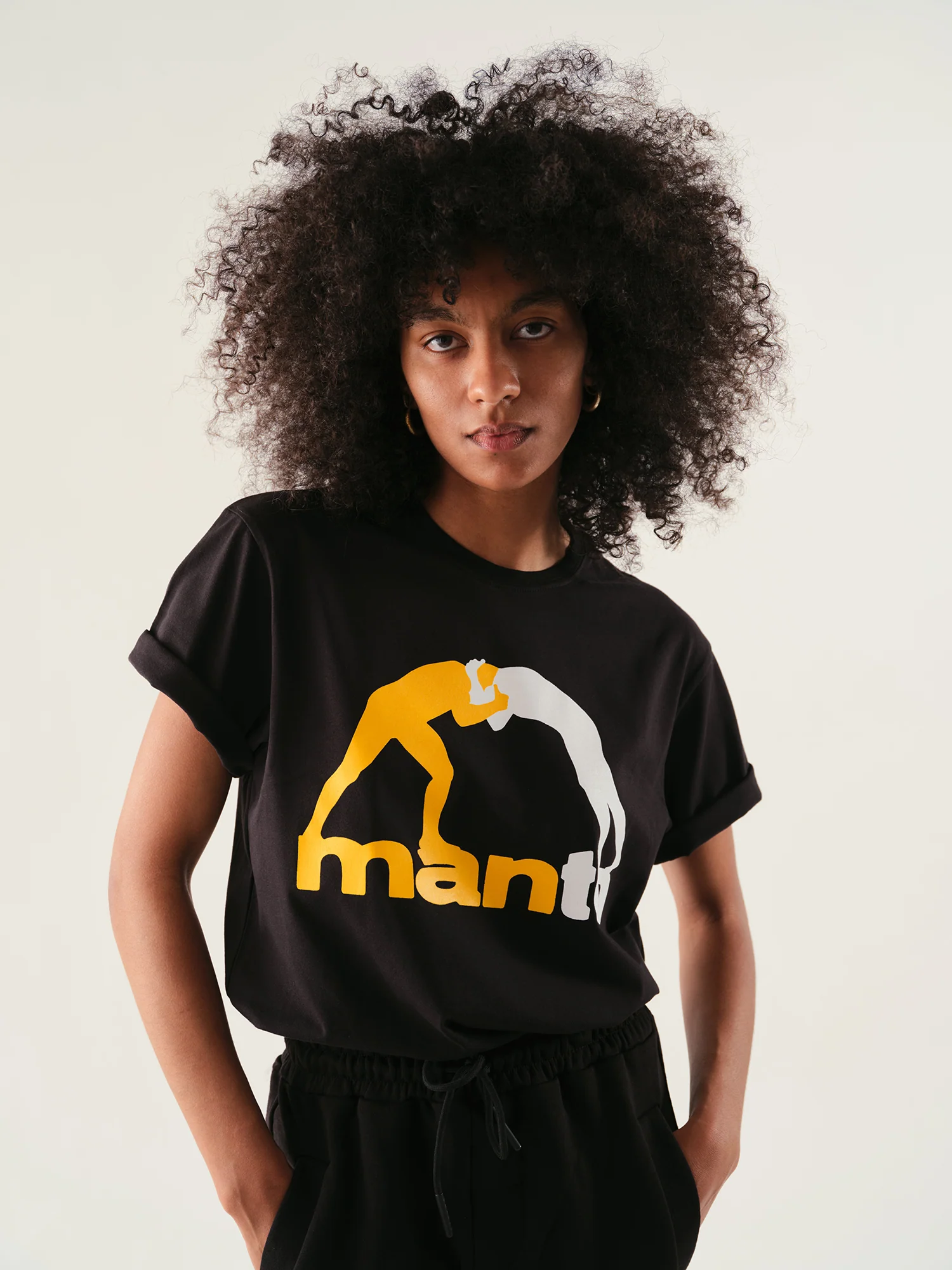 T-shirt Manto Logo Black  - Image 7
