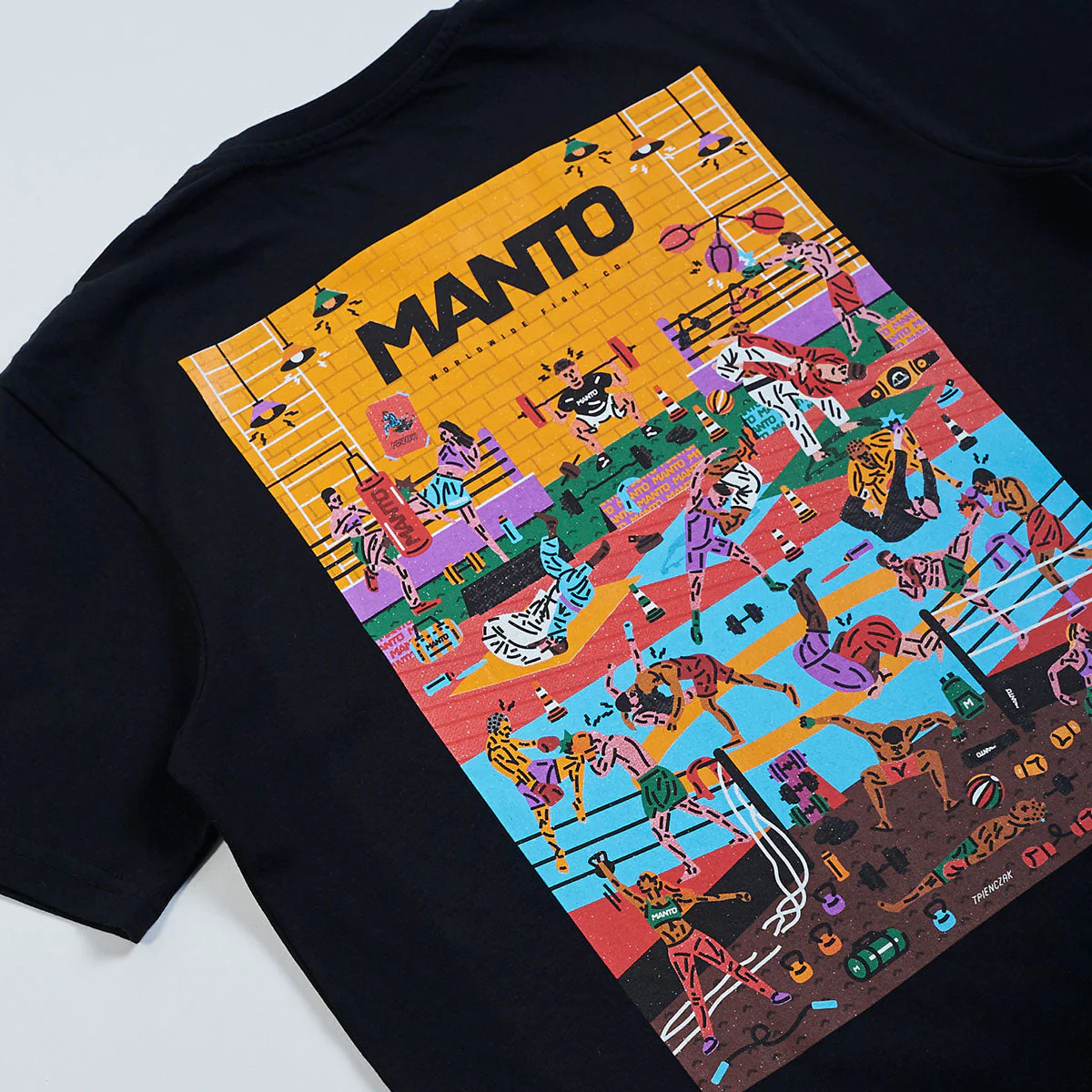 T-shirt Manto Gym 2.0 Black  - Image 3