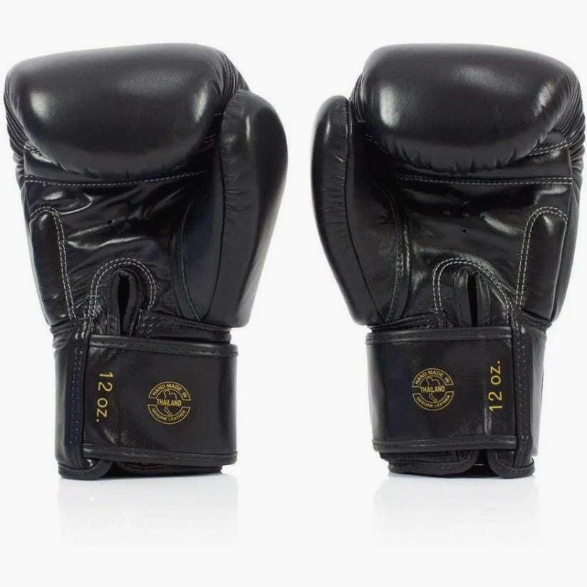 Thai boxing gloves Fairtex BGV19 Deluxe Black  - Image 4