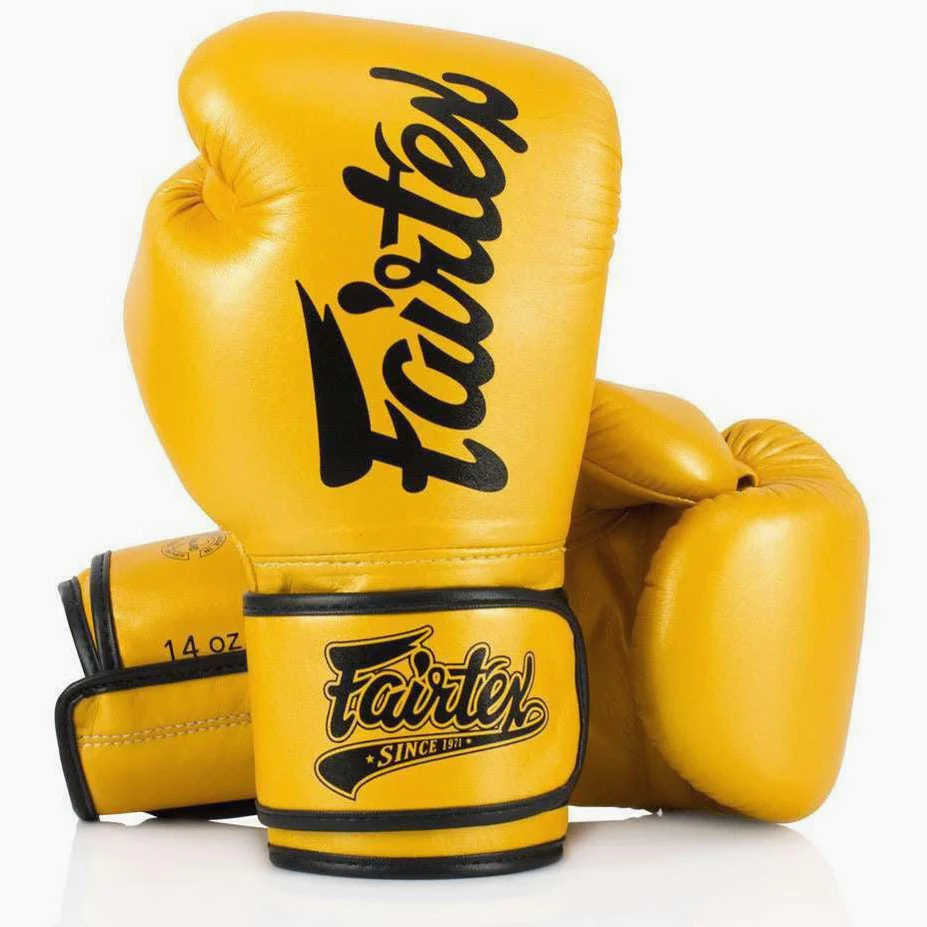 Thai boxing gloves Fairtex Super Sparring BGV18 Gold  - Image 2