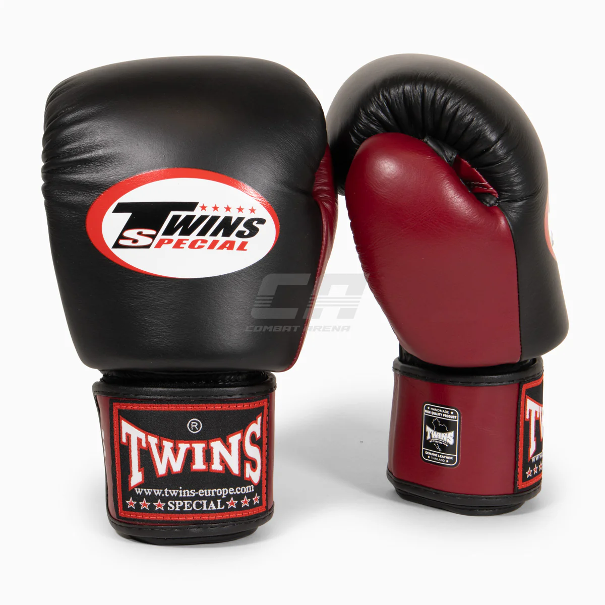 Thai boxing gloves Twins Special BGVL3 Black-maroon 