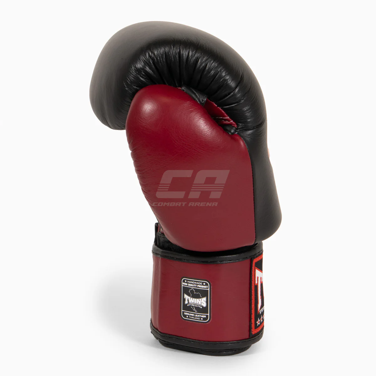 Thai boxing gloves Twins Special BGVL3 Black-maroon  - Image 2