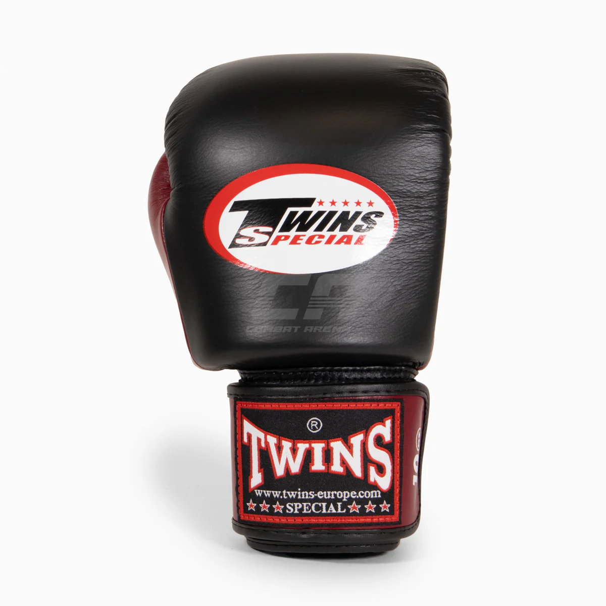 Thai boxing gloves Twins Special BGVL3 Black-maroon  - Image 3