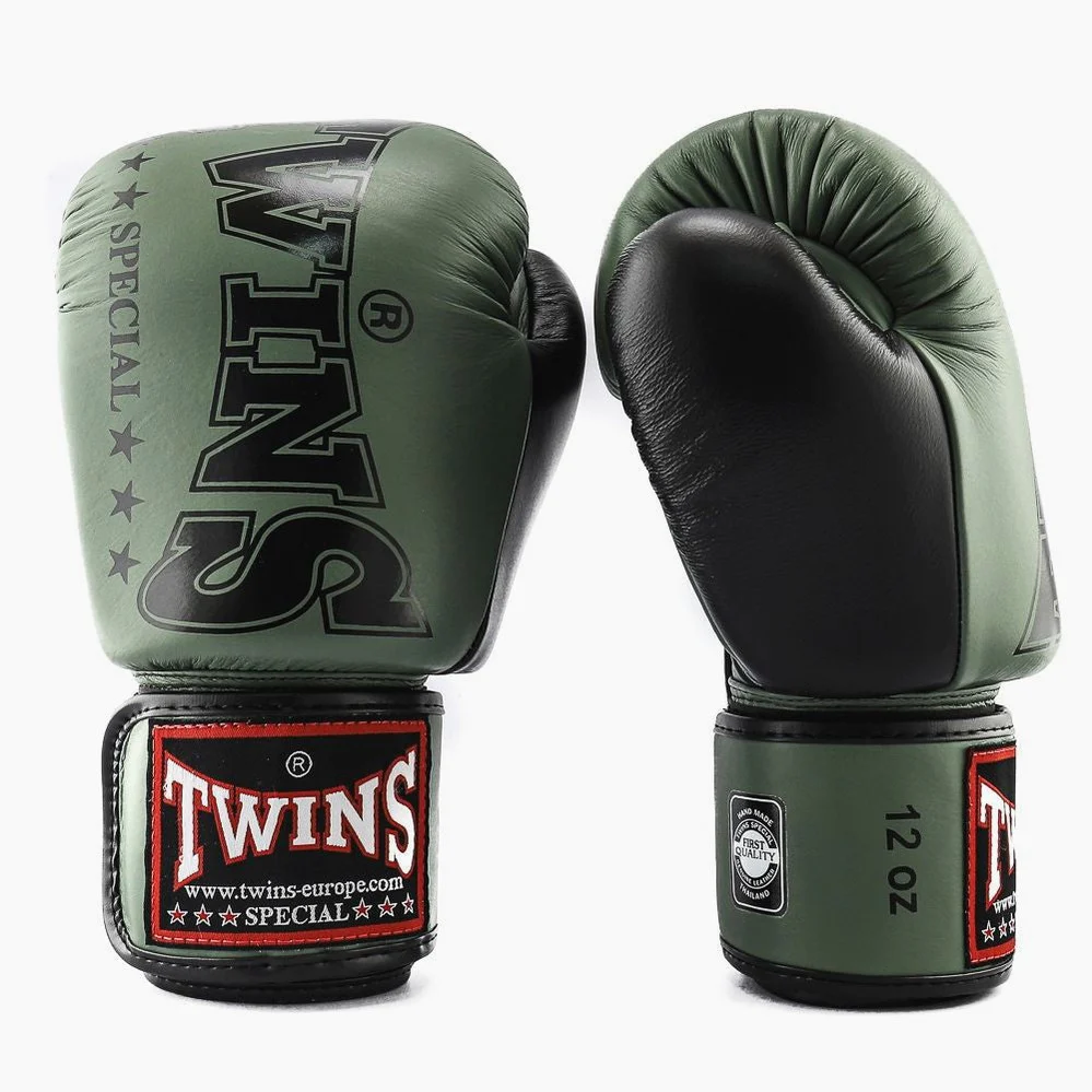 Thai boxing gloves Twins Special BGVL8 Green 