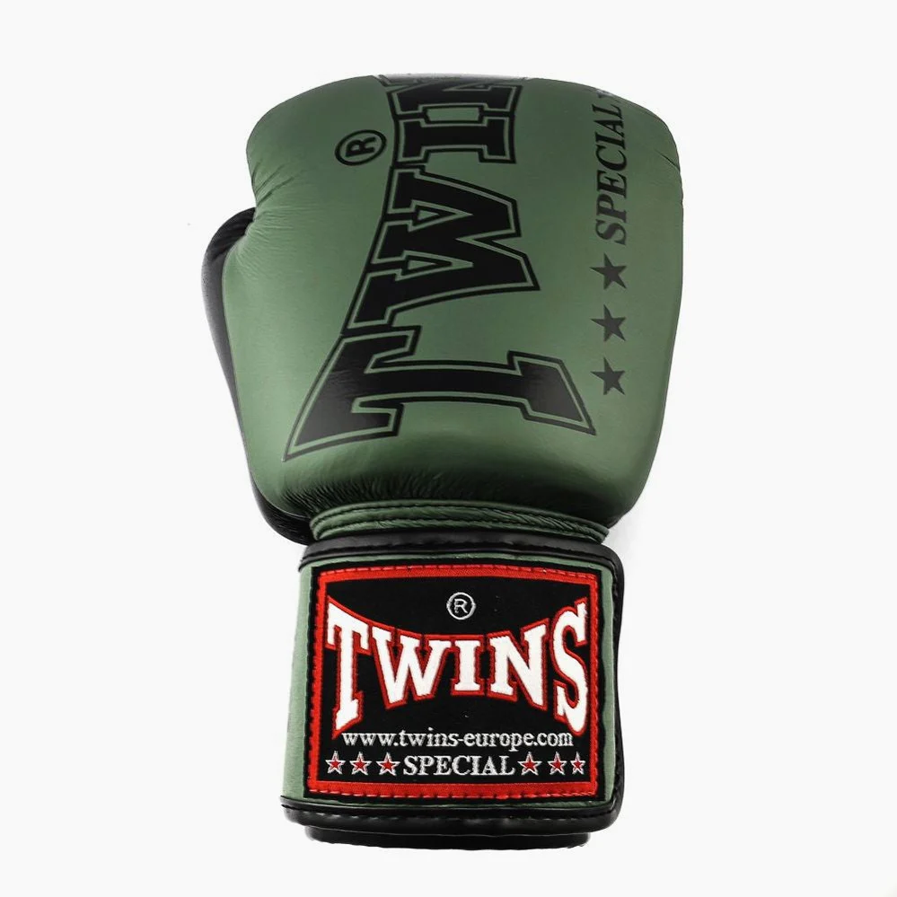 Thai boxing gloves Twins Special BGVL8 Green  - Image 3