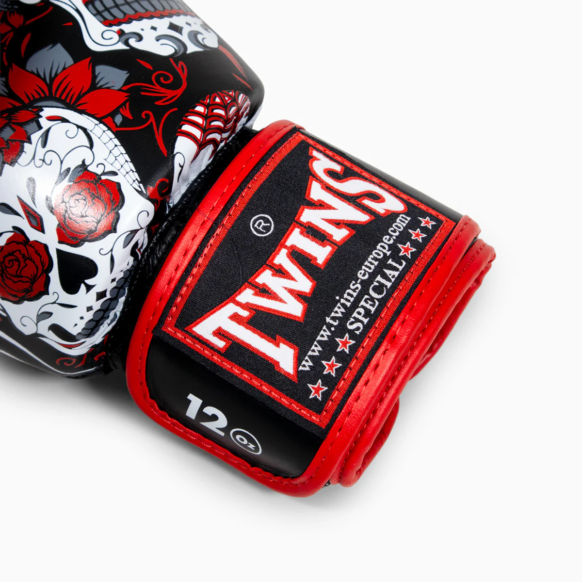 Thai boxing gloves Twins Special FBGVL 3 Skull Red  - Image 8