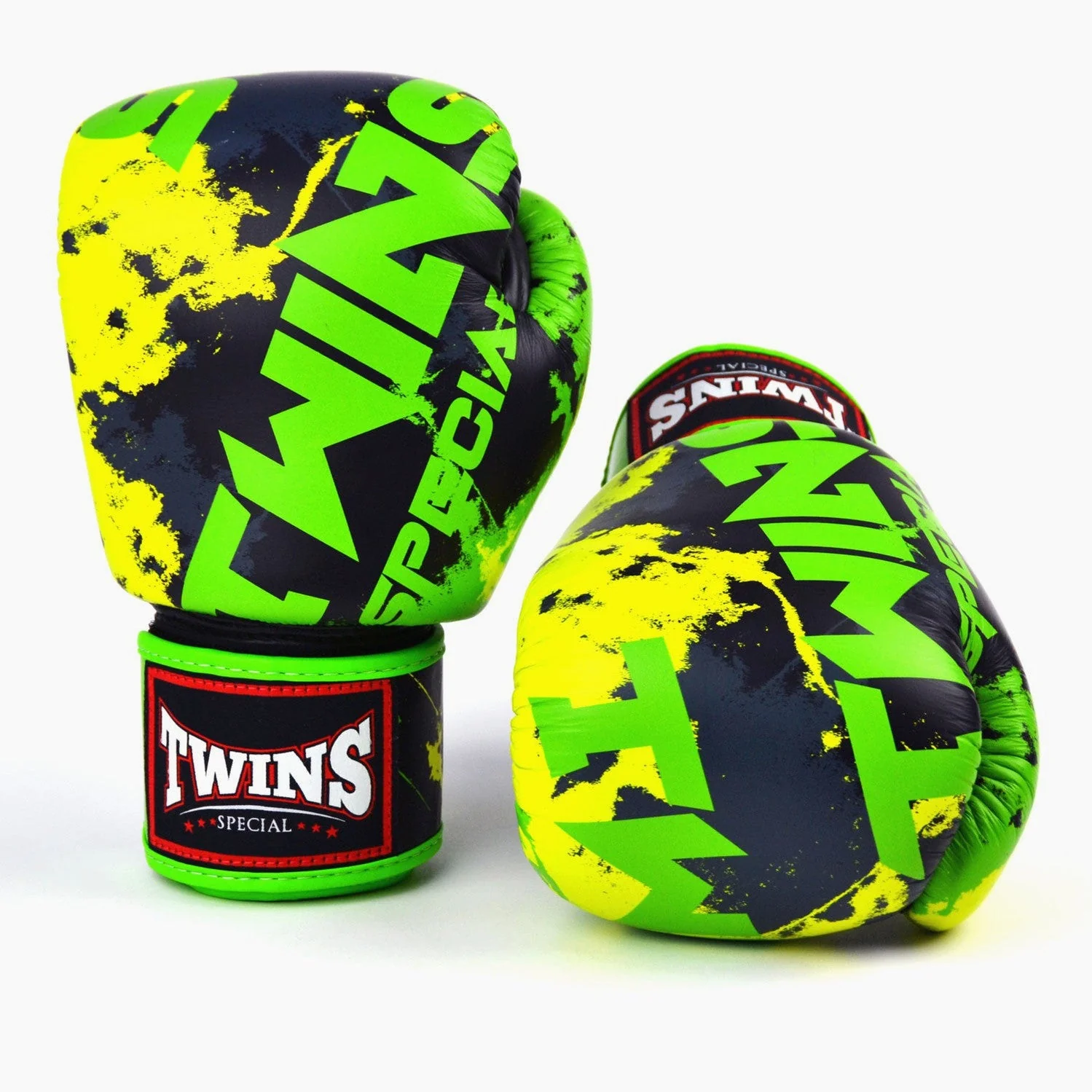 Thai boxing gloves Twins Special FBGVL3 Candy Green 
