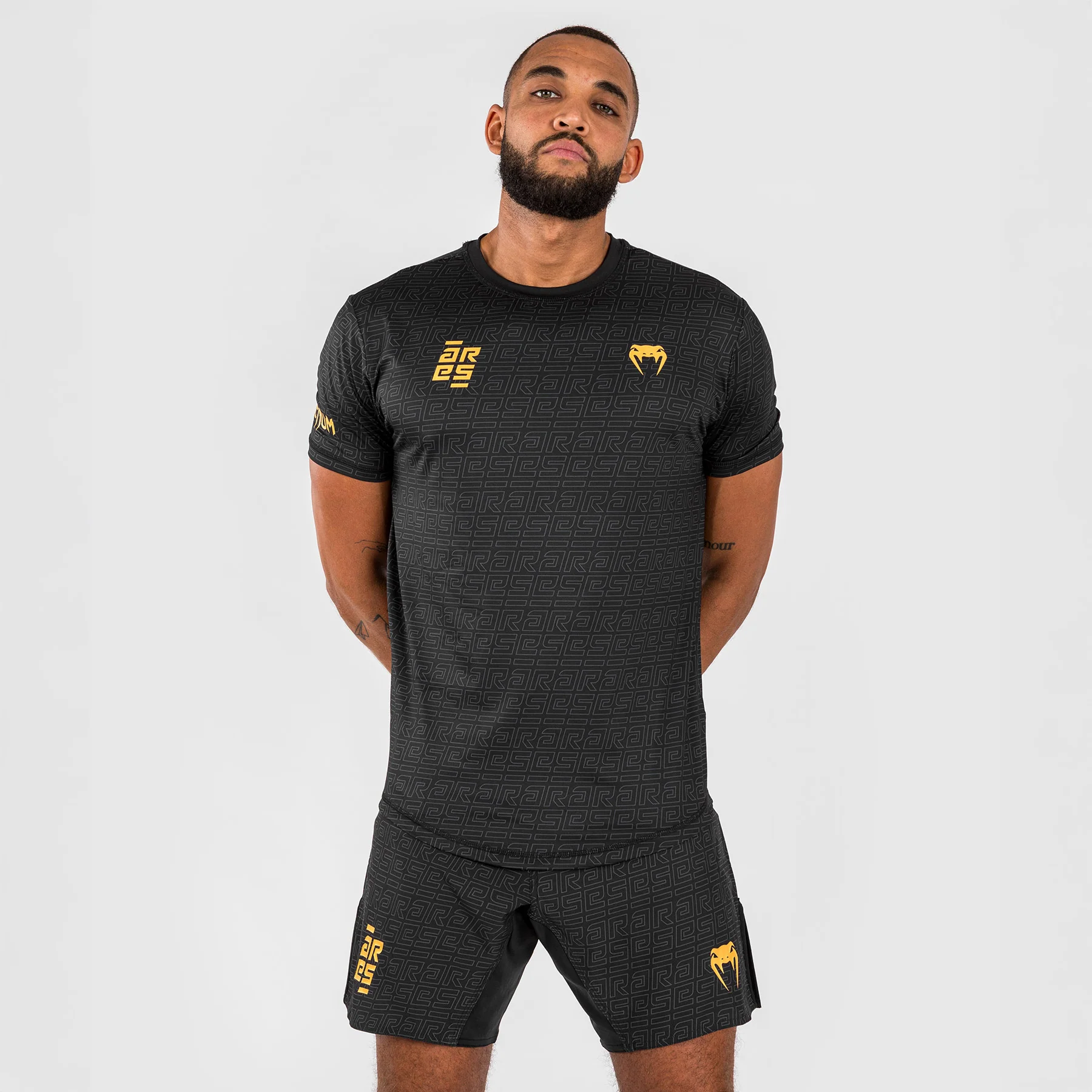 T-shirt Venum X Ares 2.0 Dry Tech Black-gold 