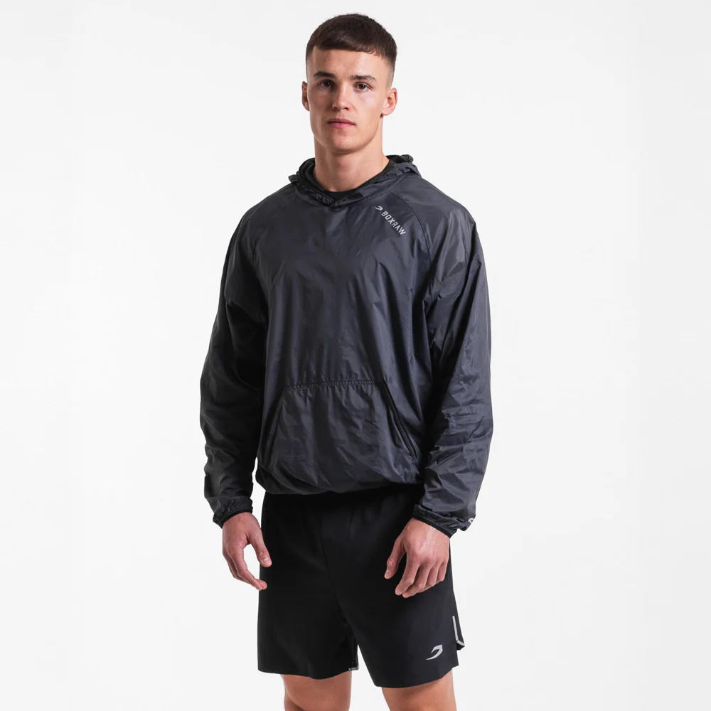 Windbreaker jacket Boxraw Genaro Oversize black 