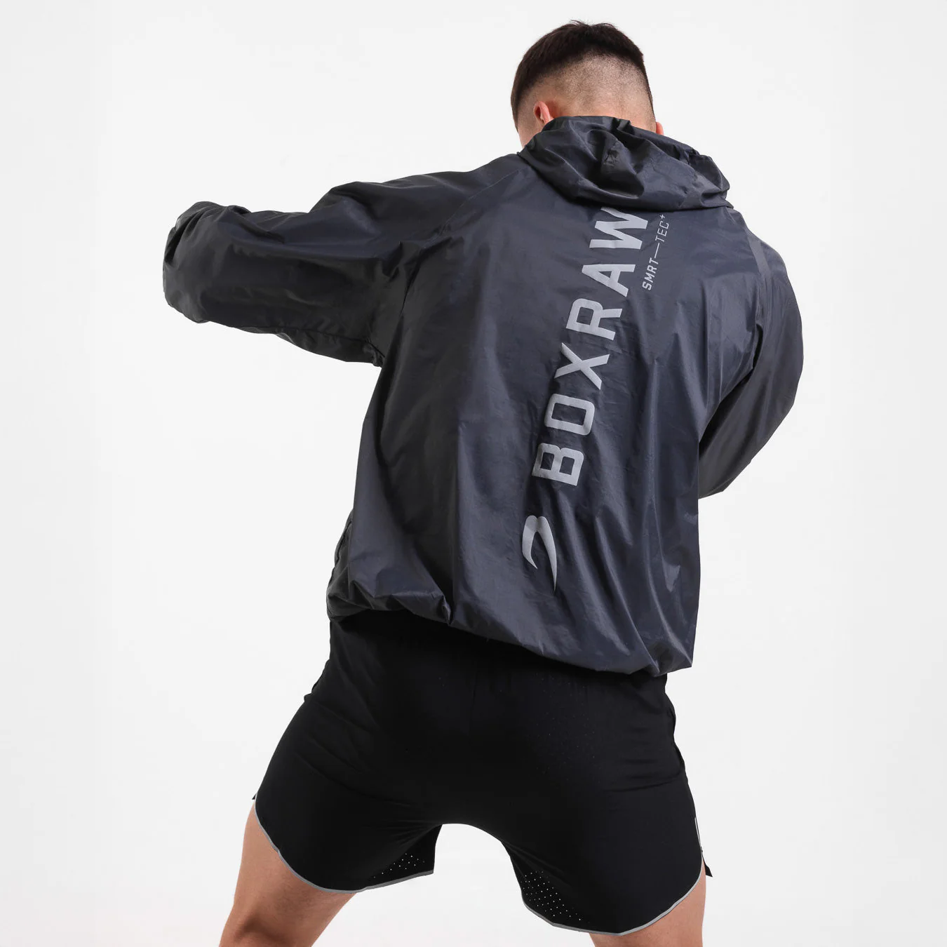 Windbreaker jacket Boxraw Genaro Oversize black  - Image 4