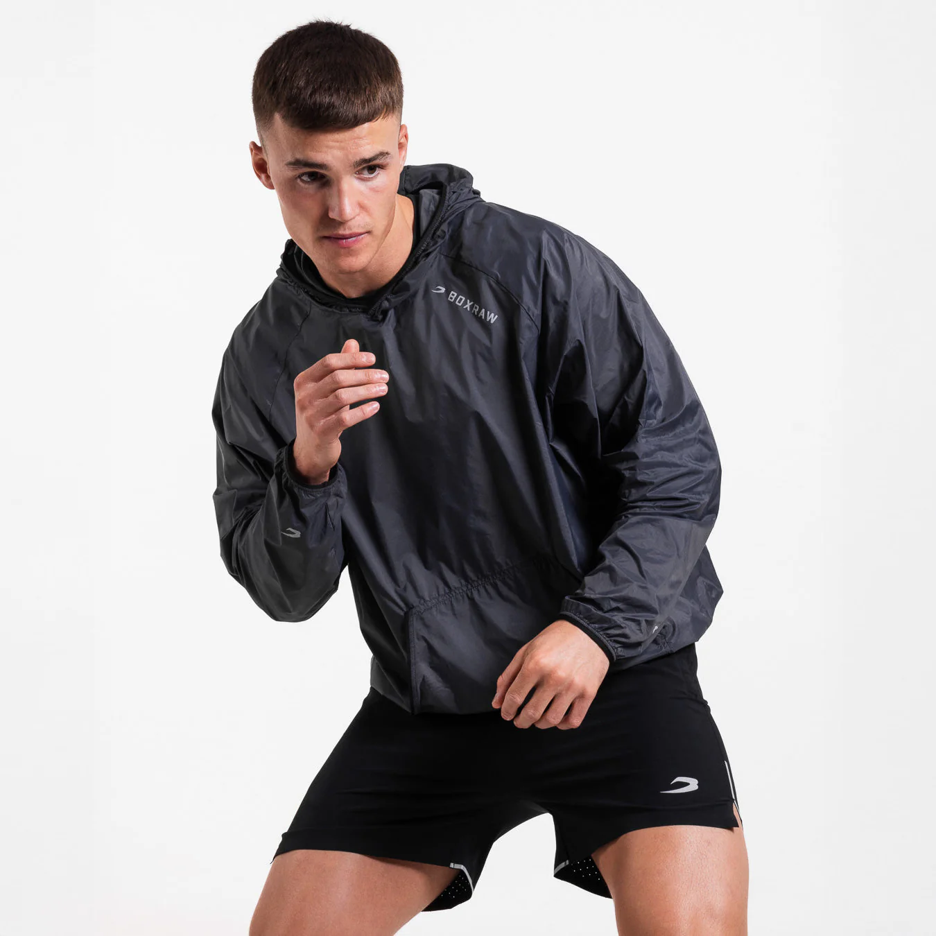 Windbreaker jacket Boxraw Genaro Oversize black  - Image 6